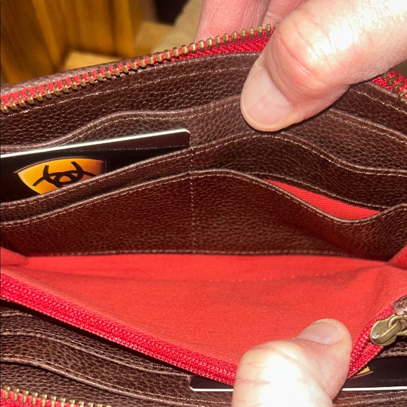 Ariat Multicolor Wallet with Fringe and Dust Bag - Picture 5 of 10